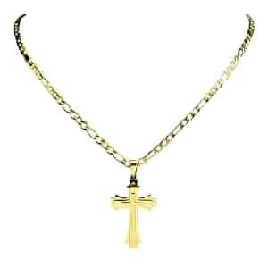 アクセサリー Order CROSS necklace Mens Diamond Accent Stainless Steel Carbon Fiber Inlay Cross